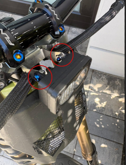 Titanium Bolts For The Side Of Baja Light