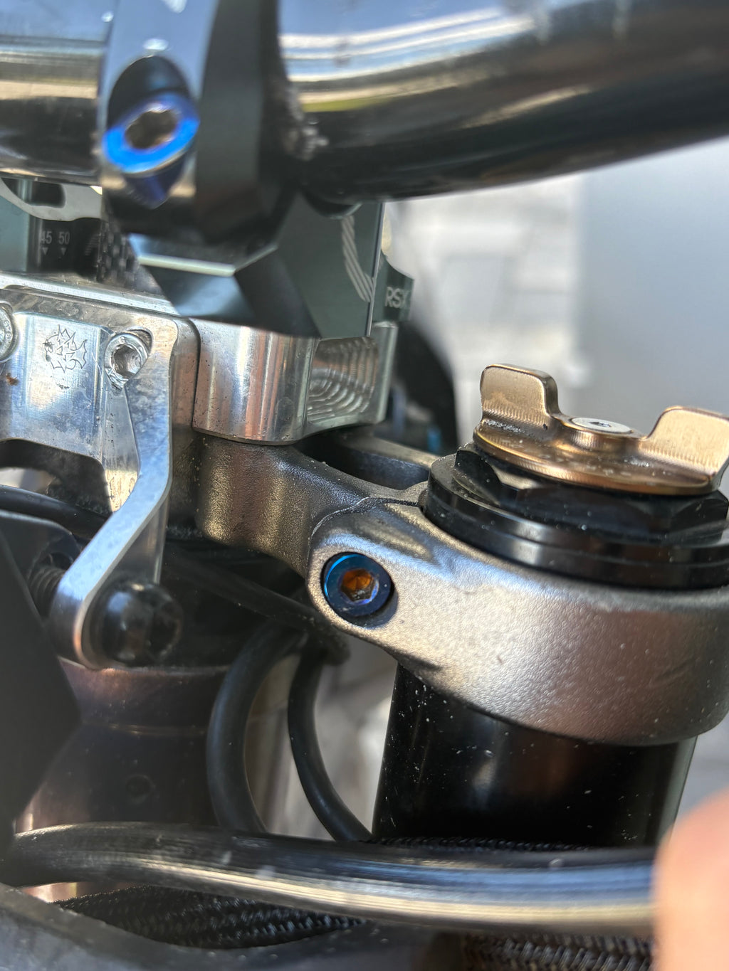 Titanium Bolts For Upper Triple Tree